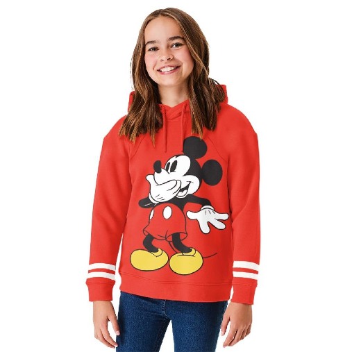 Mickey Terry Red Boys Hoodie